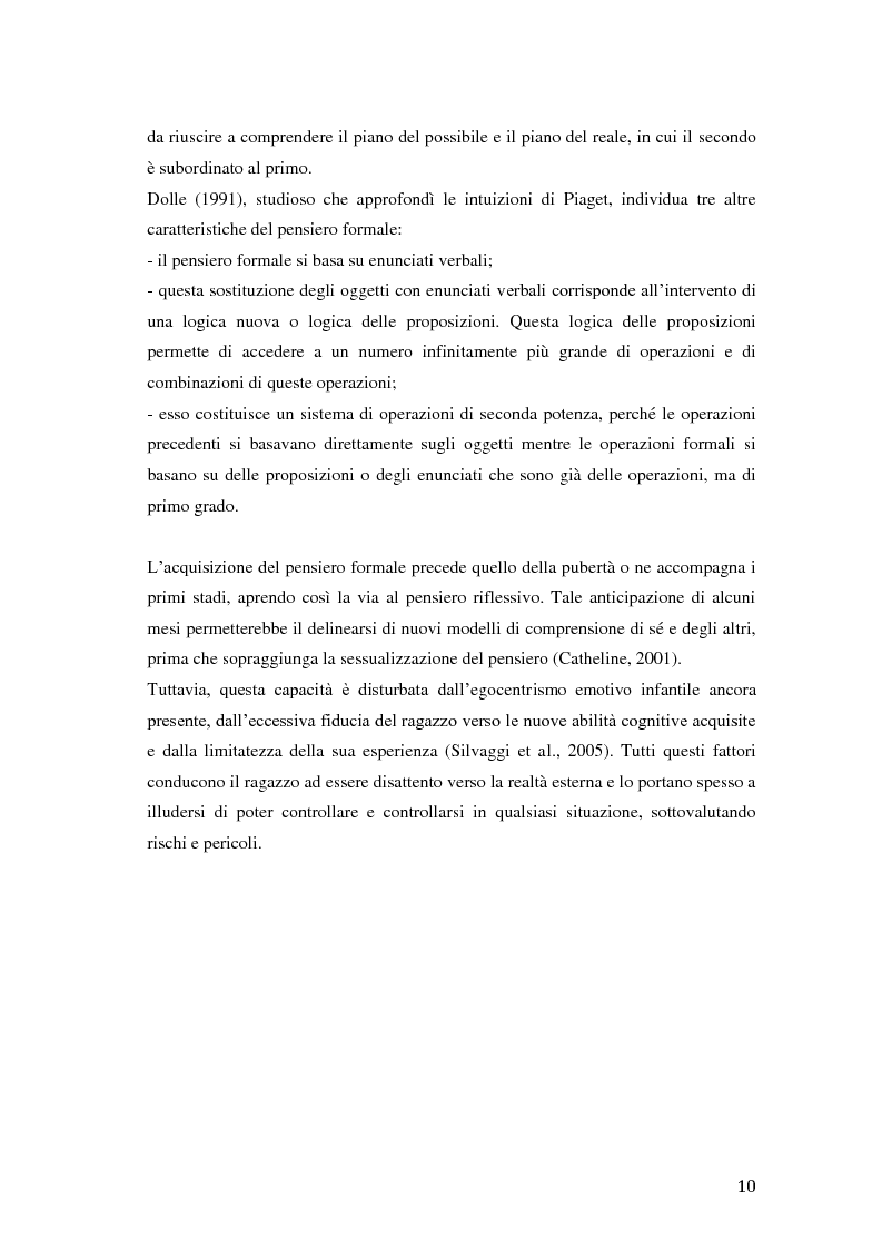 Anteprima della tesi: Abuso alcolico e ideazione suicidaria in preadolescenza, Pagina 8
