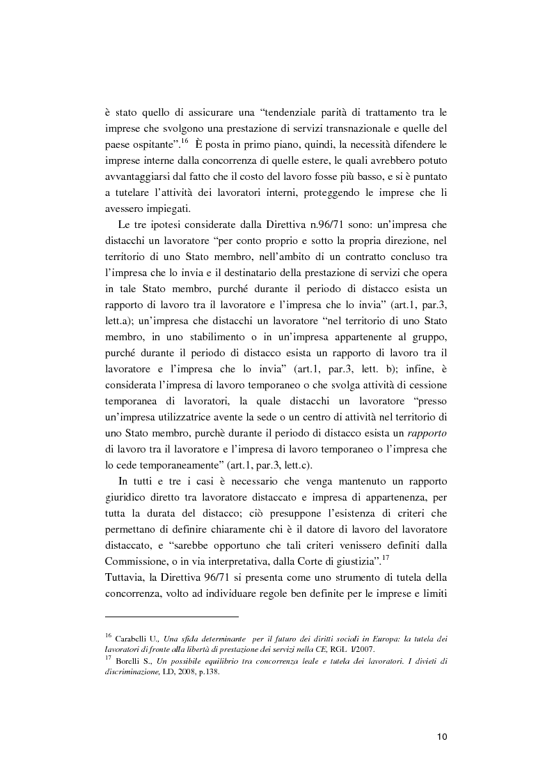 Anteprima della tesi: La libera circolazione degli sportivi nell'Unione europea. Da Bosman alla ''home grown players rule''., Pagina 11