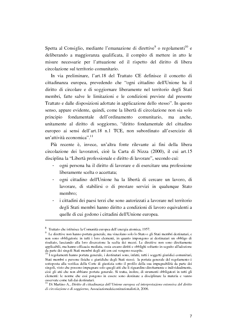 Anteprima della tesi: La libera circolazione degli sportivi nell'Unione europea. Da Bosman alla ''home grown players rule''., Pagina 8
