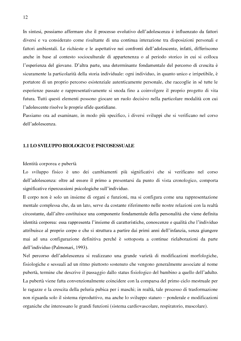Anteprima della tesi: L’anoressia mentale in adolescenza: analisi multidimensionale dell'autostima, Pagina 8