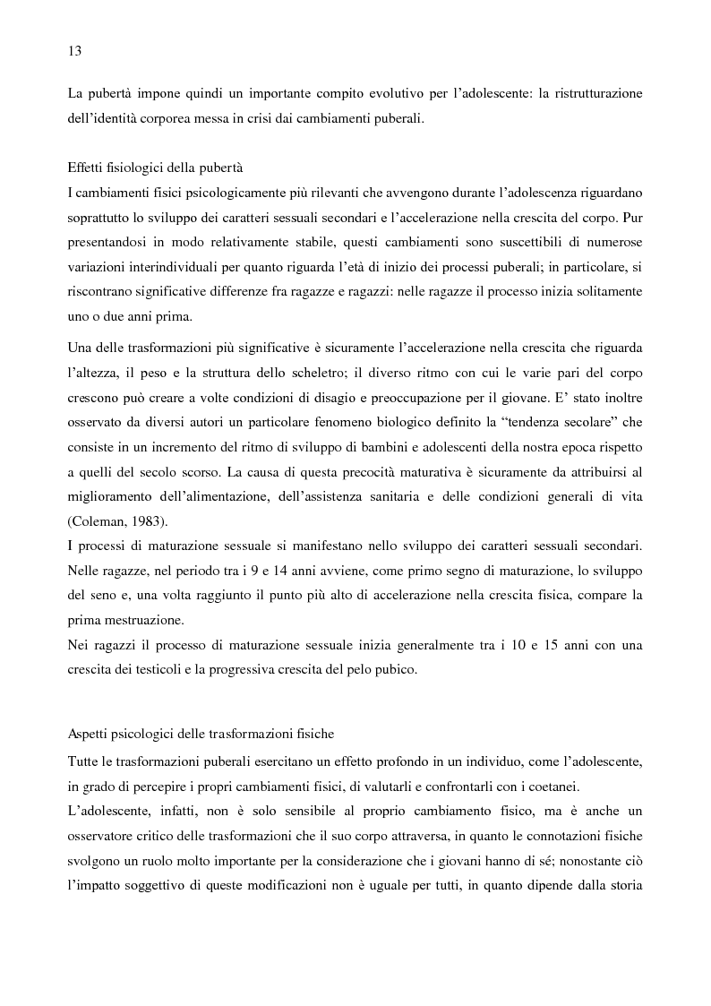 Anteprima della tesi: L’anoressia mentale in adolescenza: analisi multidimensionale dell'autostima, Pagina 9
