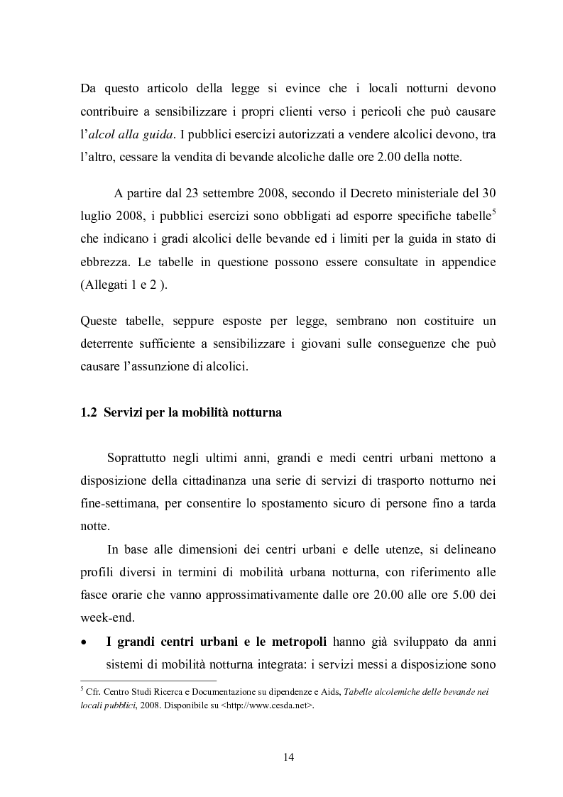Anteprima della tesi: L'autobus notturno. Trasporto, pubblicità, informazione e sicurezza su uno stesso mezzo., Pagina 11