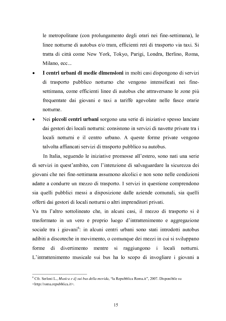 Anteprima della tesi: L'autobus notturno. Trasporto, pubblicità, informazione e sicurezza su uno stesso mezzo., Pagina 12