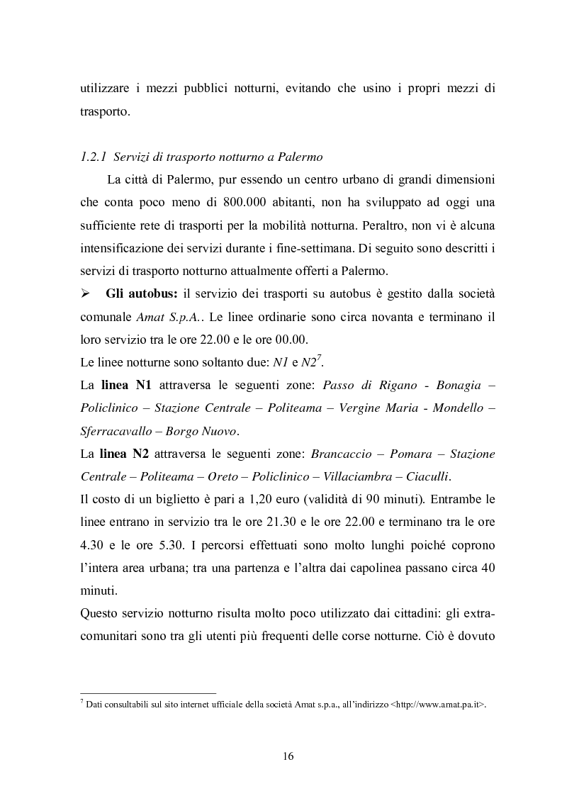 Anteprima della tesi: L'autobus notturno. Trasporto, pubblicità, informazione e sicurezza su uno stesso mezzo., Pagina 13