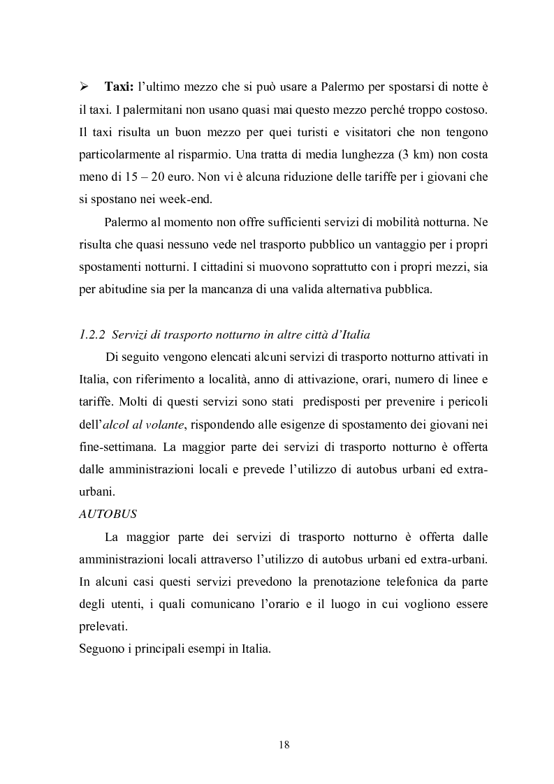 Anteprima della tesi: L'autobus notturno. Trasporto, pubblicità, informazione e sicurezza su uno stesso mezzo., Pagina 15