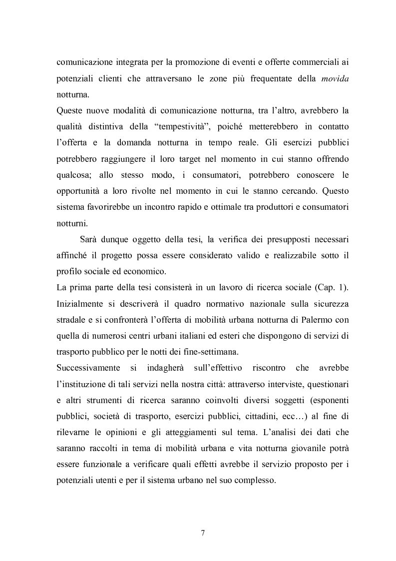 Anteprima della tesi: L'autobus notturno. Trasporto, pubblicità, informazione e sicurezza su uno stesso mezzo., Pagina 4