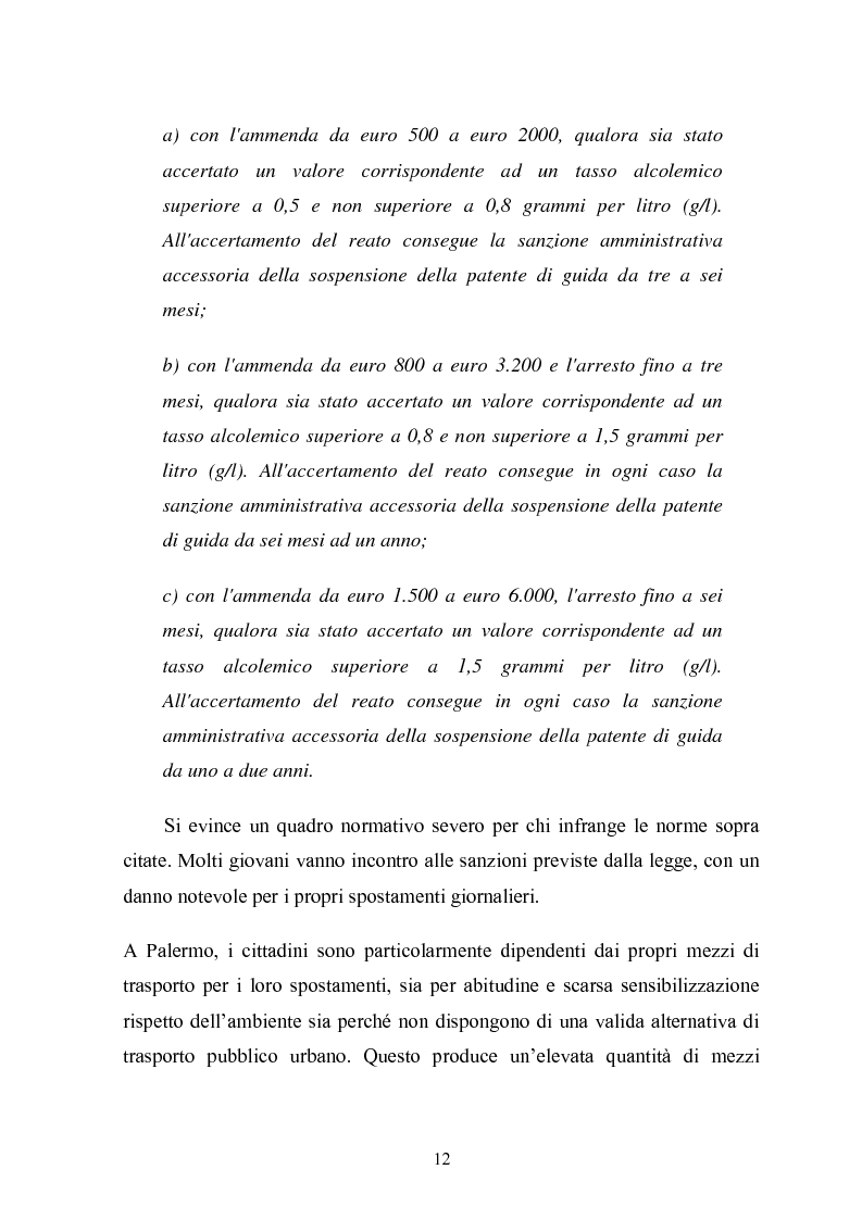 Anteprima della tesi: L'autobus notturno. Trasporto, pubblicità, informazione e sicurezza su uno stesso mezzo., Pagina 9