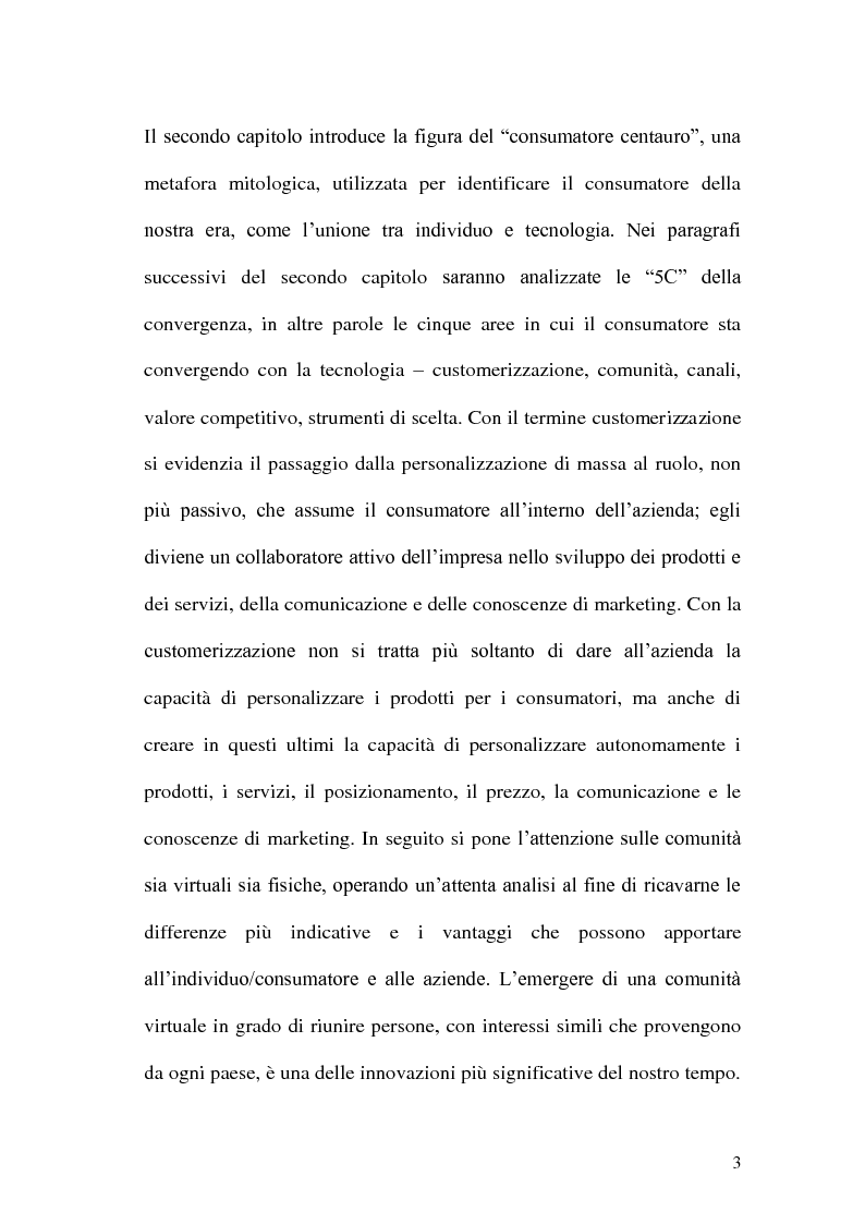 Anteprima della tesi: Evoluzione della figura del consumatore; dall'approccio utilitaristico al consumatore post-moderno, Pagina 4