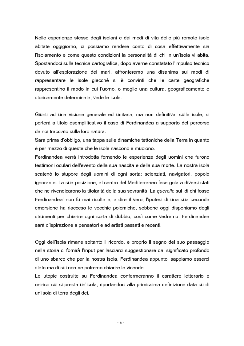 Anteprima della tesi: Sulla natura delle isole: il caso di Ferdinandea, Pagina 3