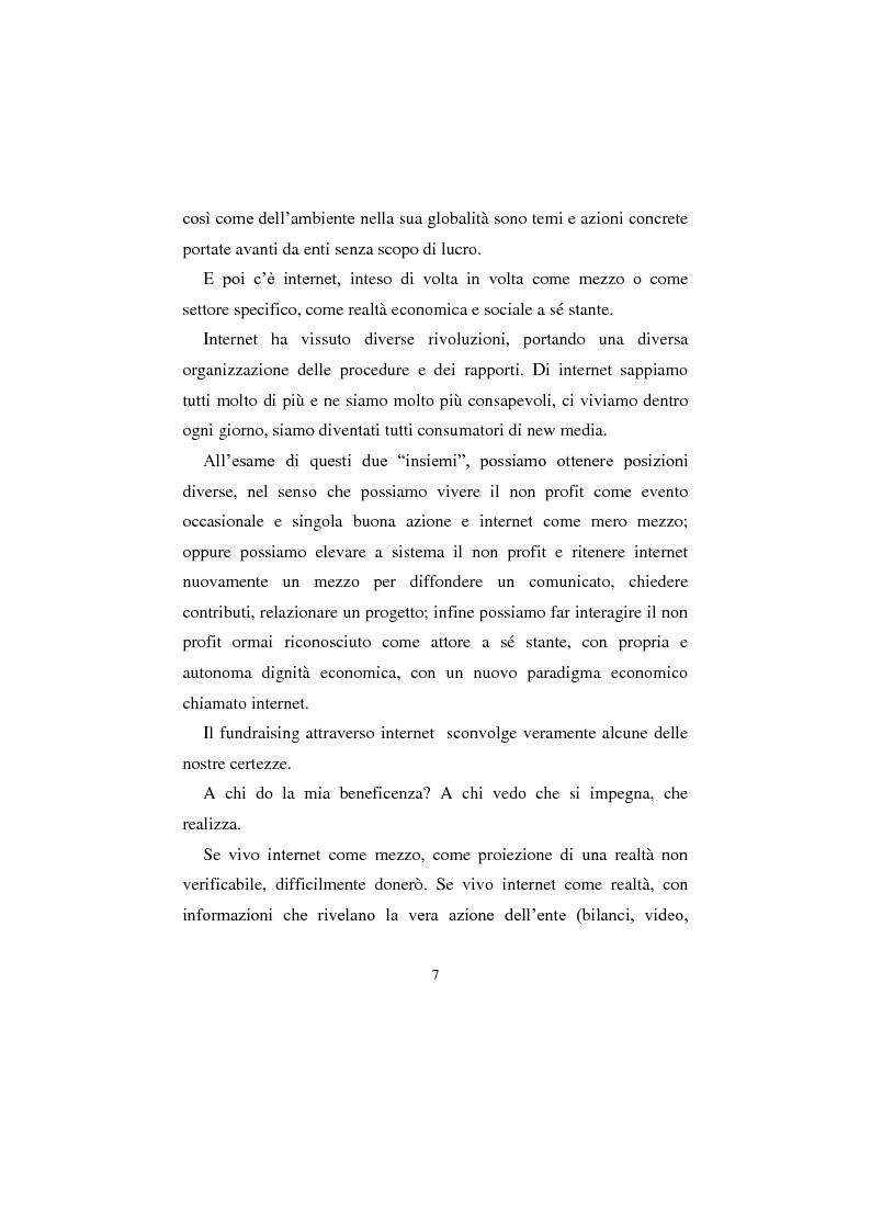 Anteprima della tesi: Comunicazione no profit online, Pagina 3