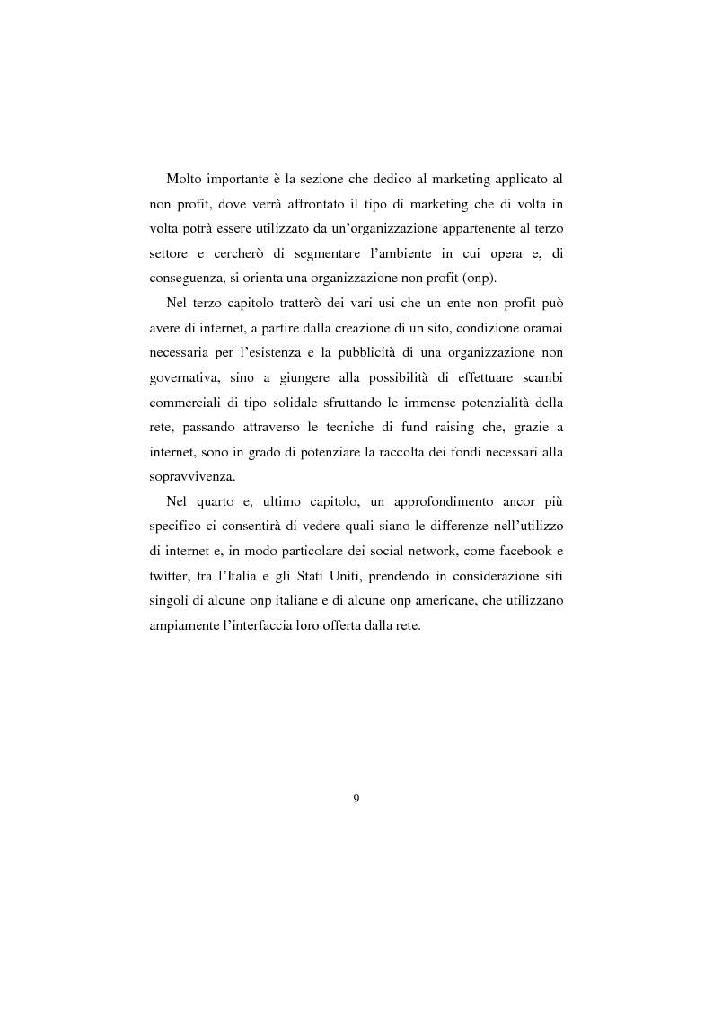 Anteprima della tesi: Comunicazione no profit online, Pagina 5