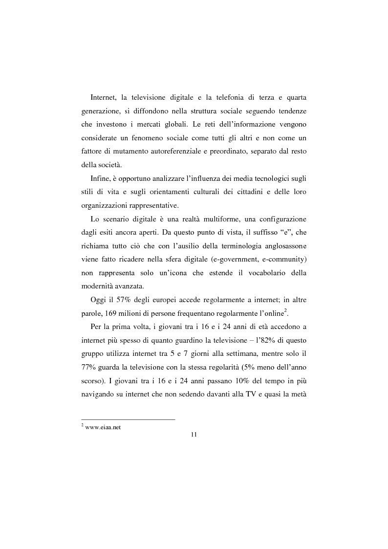 Anteprima della tesi: Comunicazione no profit online, Pagina 7