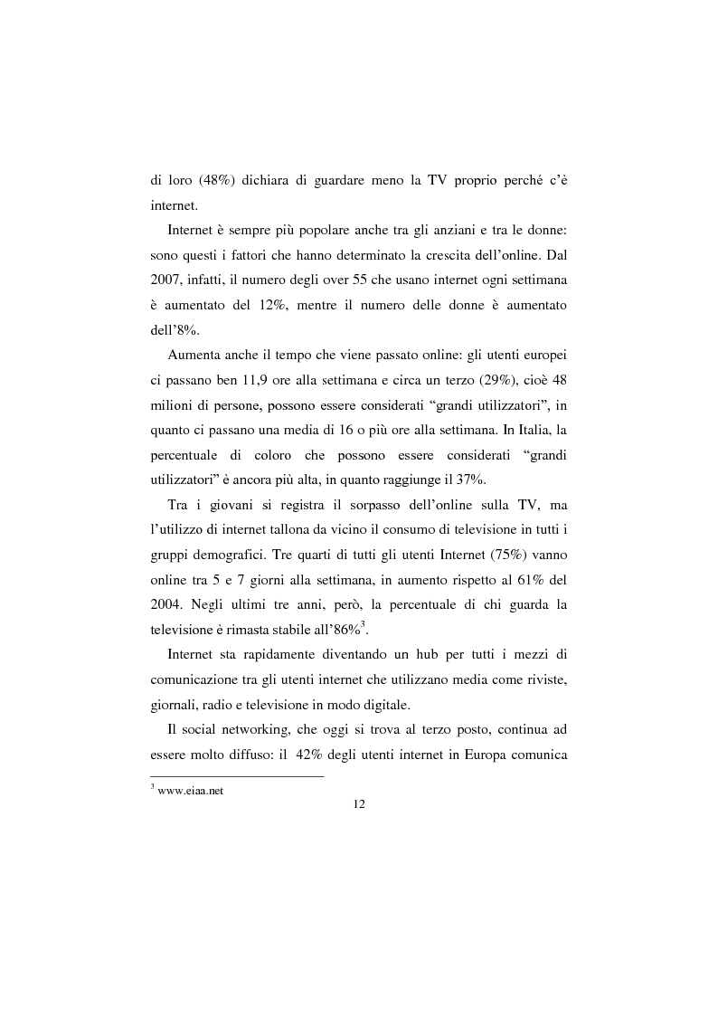 Anteprima della tesi: Comunicazione no profit online, Pagina 8