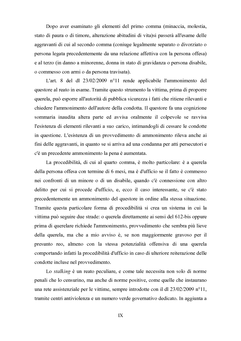 Anteprima della tesi: Lo stalking nell'esperienza penale del Nord America, Pagina 10