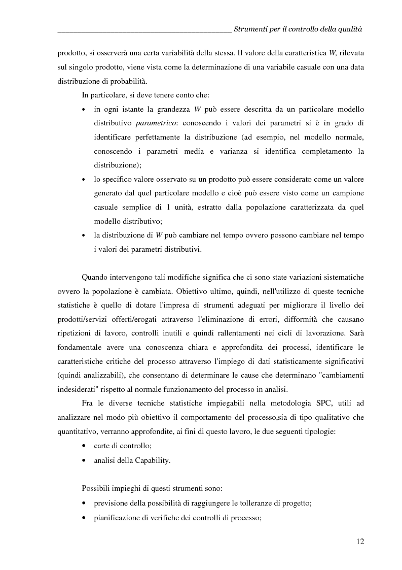 Anteprima della tesi: Post-processing statistico di dati provenienti da un sistema di rilevamento ottico on-line, Pagina 11
