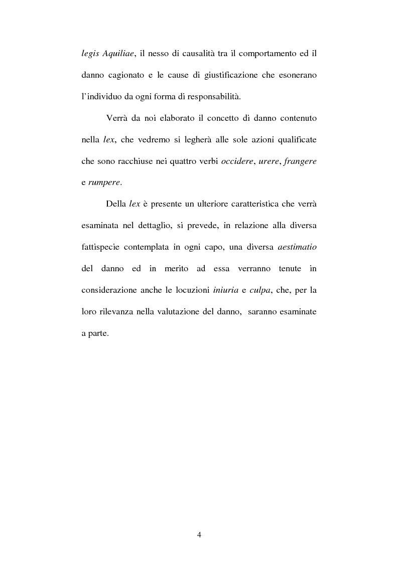 Anteprima della tesi: La Lex Aquilia, Pagina 3