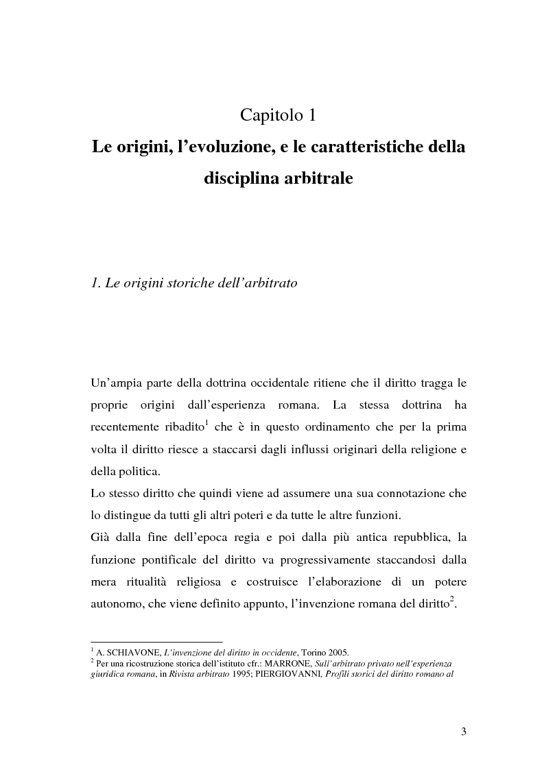 Anteprima della tesi: L'istituto dell'arbitrato e la minaccia di abolizione nelle controversie relative ad appalti pubblici, Pagina 4
