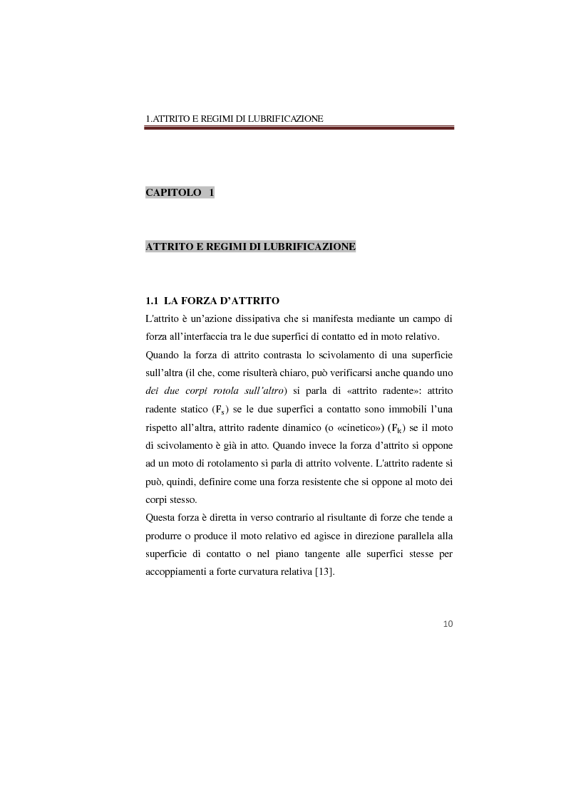 Anteprima della tesi: Caratterizzazione tribologica di lubrificanti additivati con solfuri di molibdeno e tungsteno nanostrutturati in formato fullerenico e lamellare, Pagina 11