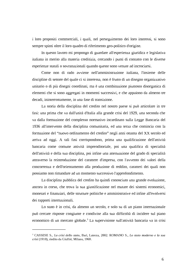 Anteprima della tesi: La disciplina pubblica del credito, Pagina 3