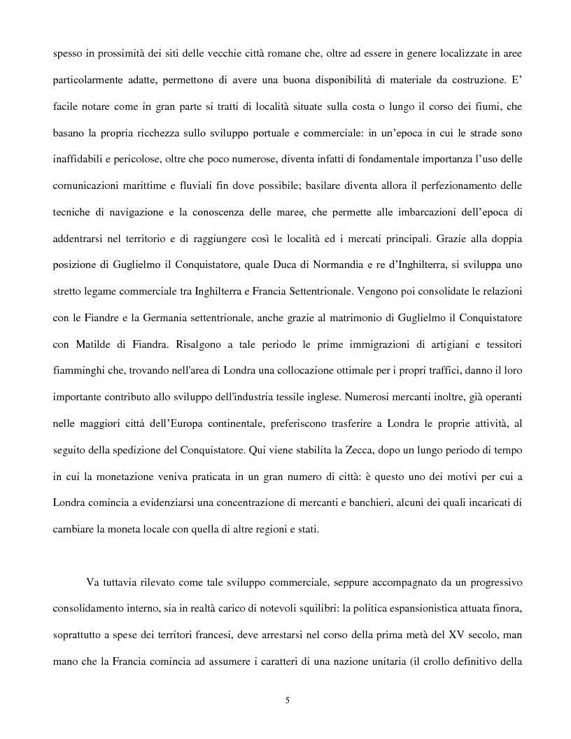 Anteprima della tesi: Dinamiche e prospettive europee del porto di Londra, Pagina 4