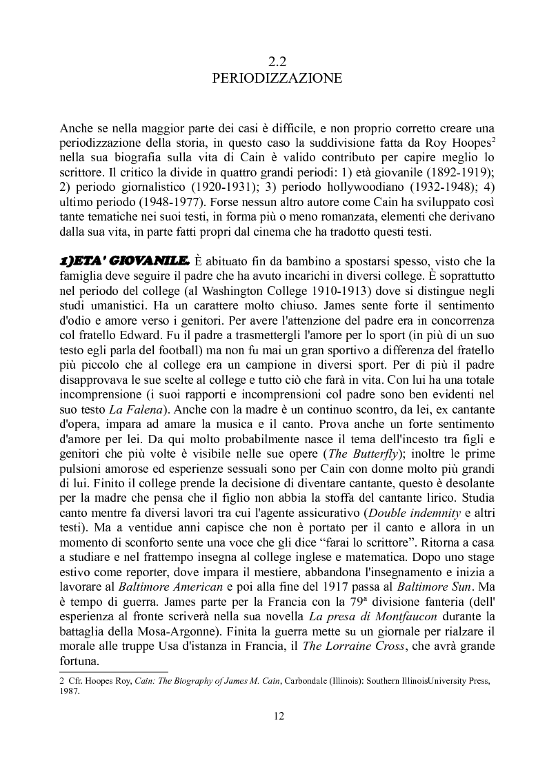 Anteprima della tesi: James M. Cain e il cinema, Pagina 11