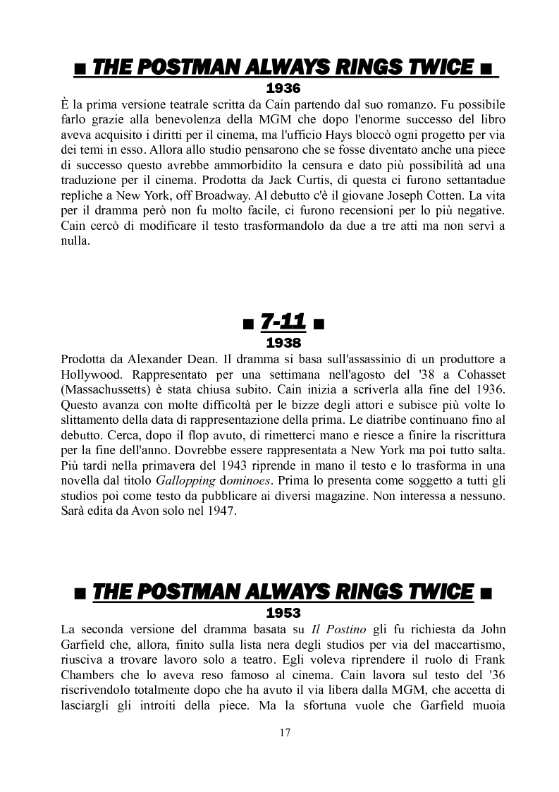 Anteprima della tesi: James M. Cain e il cinema, Pagina 16