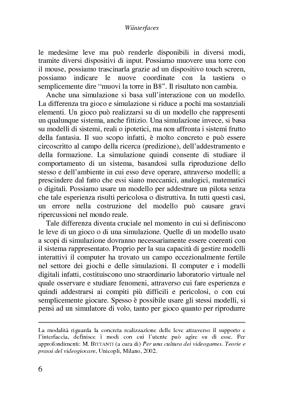 Anteprima della tesi: WIInterfaces. Usablità delle interfacce di gioco e nuove frontiere delle piattaforme di gaming, Pagina 5