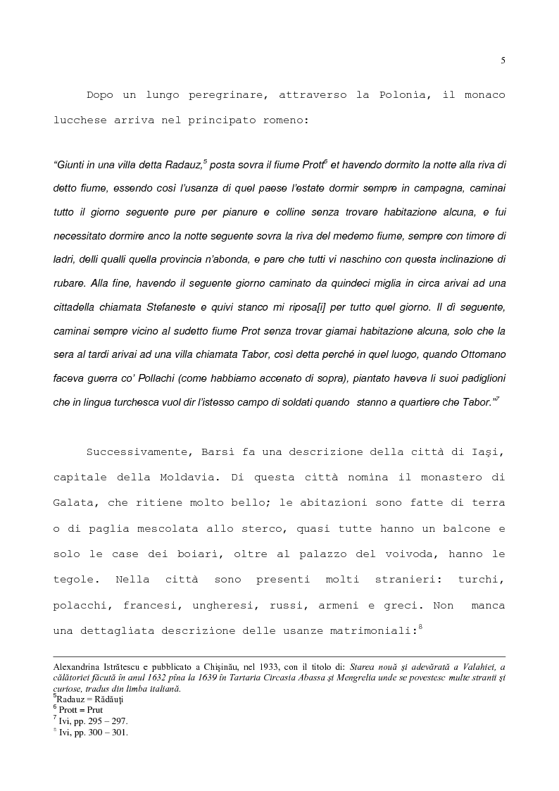Anteprima della tesi: Viaggiatori italiani nei principati romeni tra XVII e XVIII sec.: Anton Maria Del Chiaro, Pagina 5