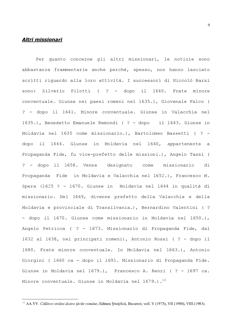 Anteprima della tesi: Viaggiatori italiani nei principati romeni tra XVII e XVIII sec.: Anton Maria Del Chiaro, Pagina 9