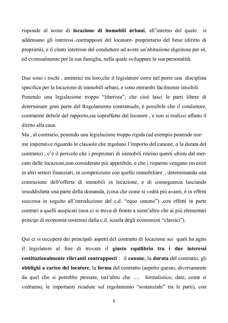 Anteprima della tesi: La locazione di immobili urbani, Pagina 5