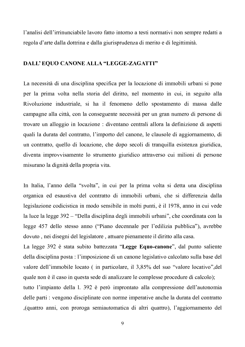 Anteprima della tesi: La locazione di immobili urbani, Pagina 6