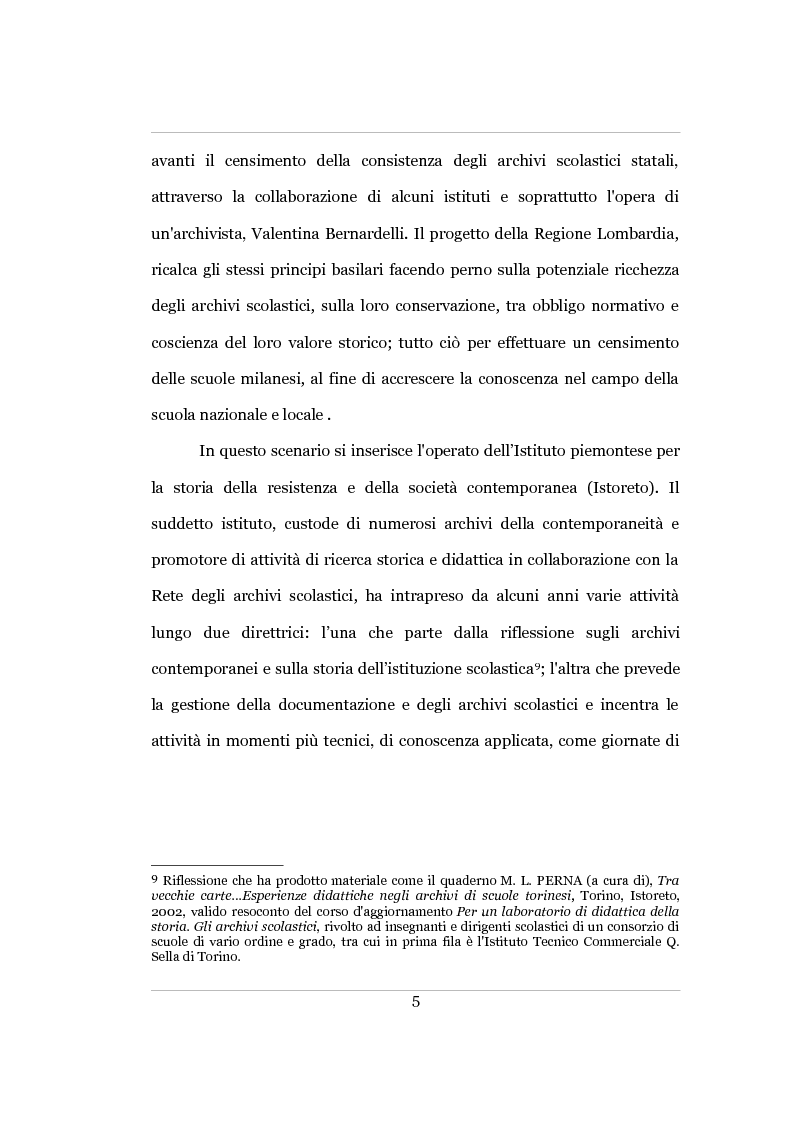 Anteprima della tesi: Per la storia dell’istruzione agraria negli anni ’30 del Novecento: l’Archivio storico dell’Istituto Tecnico Agrario “A. Ciuffelli” di Todi, Pagina 6