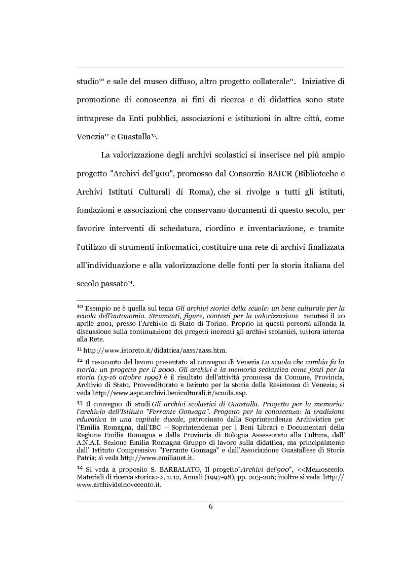 Anteprima della tesi: Per la storia dell’istruzione agraria negli anni ’30 del Novecento: l’Archivio storico dell’Istituto Tecnico Agrario “A. Ciuffelli” di Todi, Pagina 7