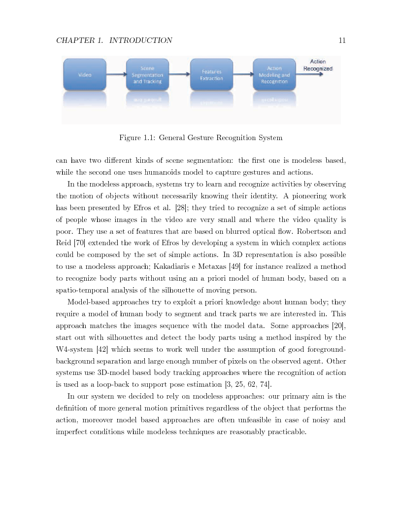 Anteprima della tesi: Real-Time Gesture Recognition System and Application: a motion-based approach, Pagina 6