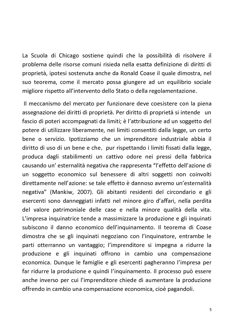 Anteprima della tesi: Il problema delle risorse comuni nel pensiero di Elinor Ostrom, Pagina 6
