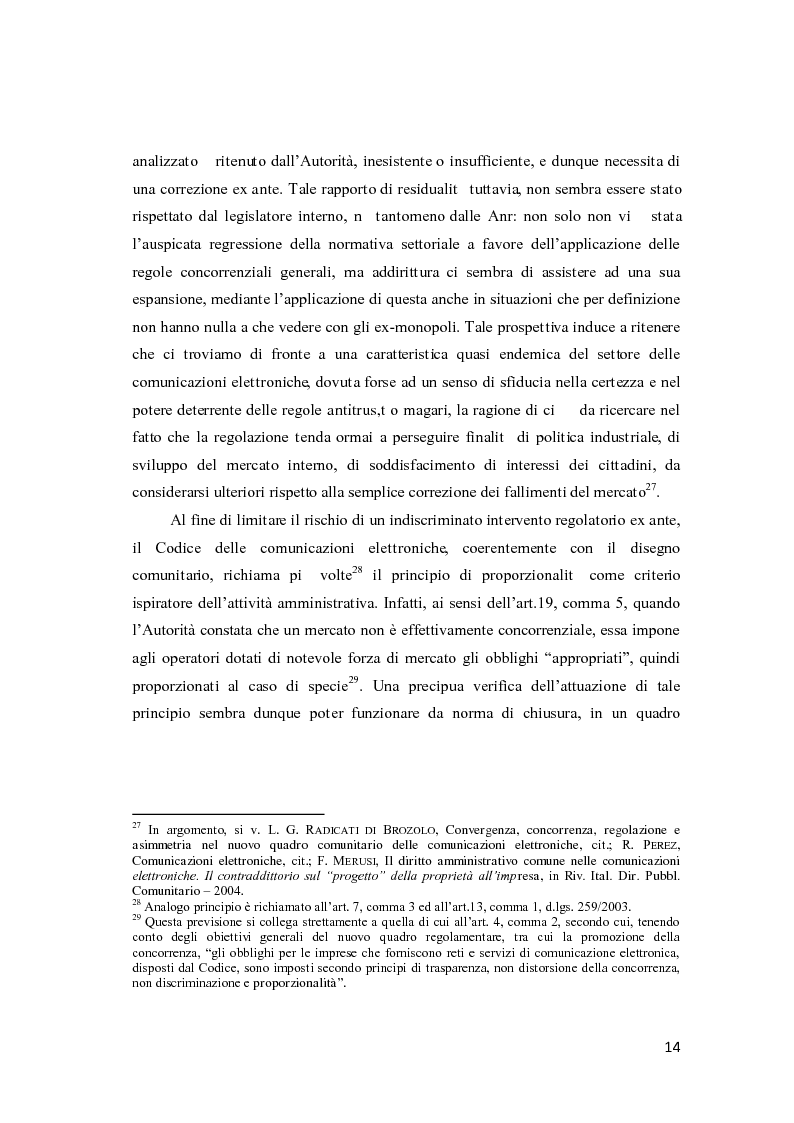 Anteprima della tesi: L'accesso e l'interconnessione alle reti di comunicazione elettronica, Pagina 9