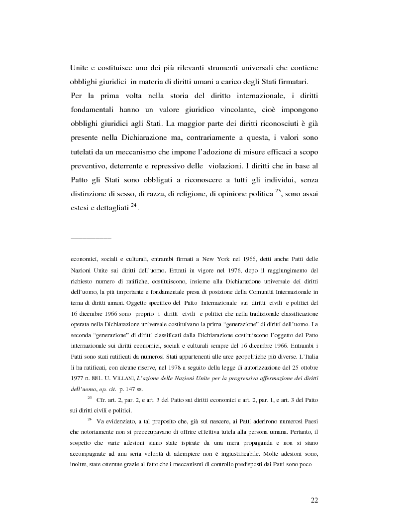 Estratto dalla tesi: Il divieto di tortura nel sistema internazionale
