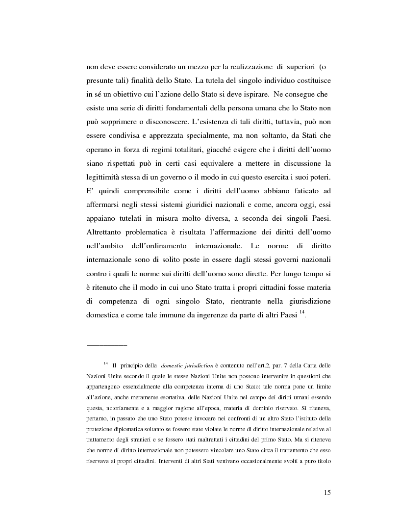 Anteprima della tesi: Il divieto di tortura nel sistema internazionale, Pagina 16
