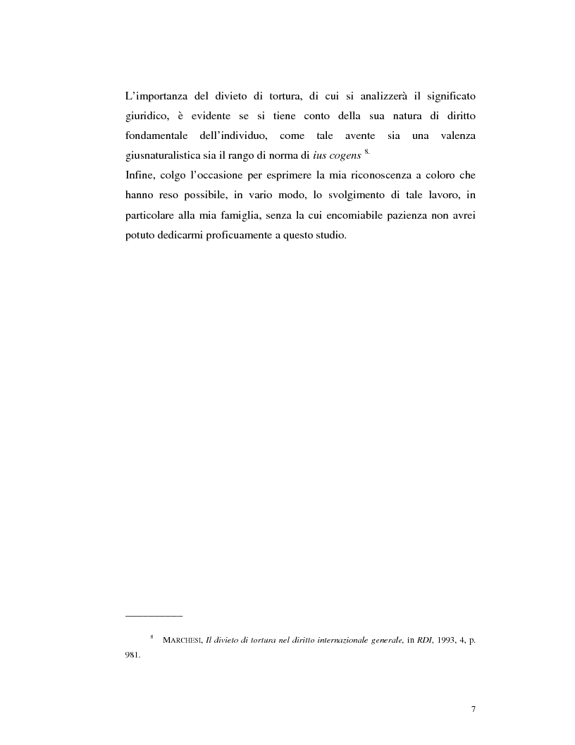 Anteprima della tesi: Il divieto di tortura nel sistema internazionale, Pagina 8