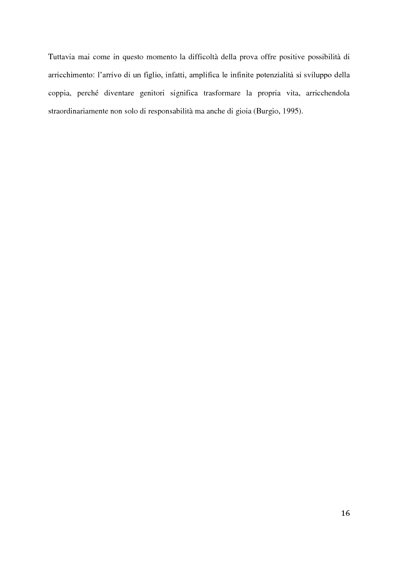 Anteprima della tesi: Transizione della genitorialità e relazione di coppia: possibili traiettorie, Pagina 14