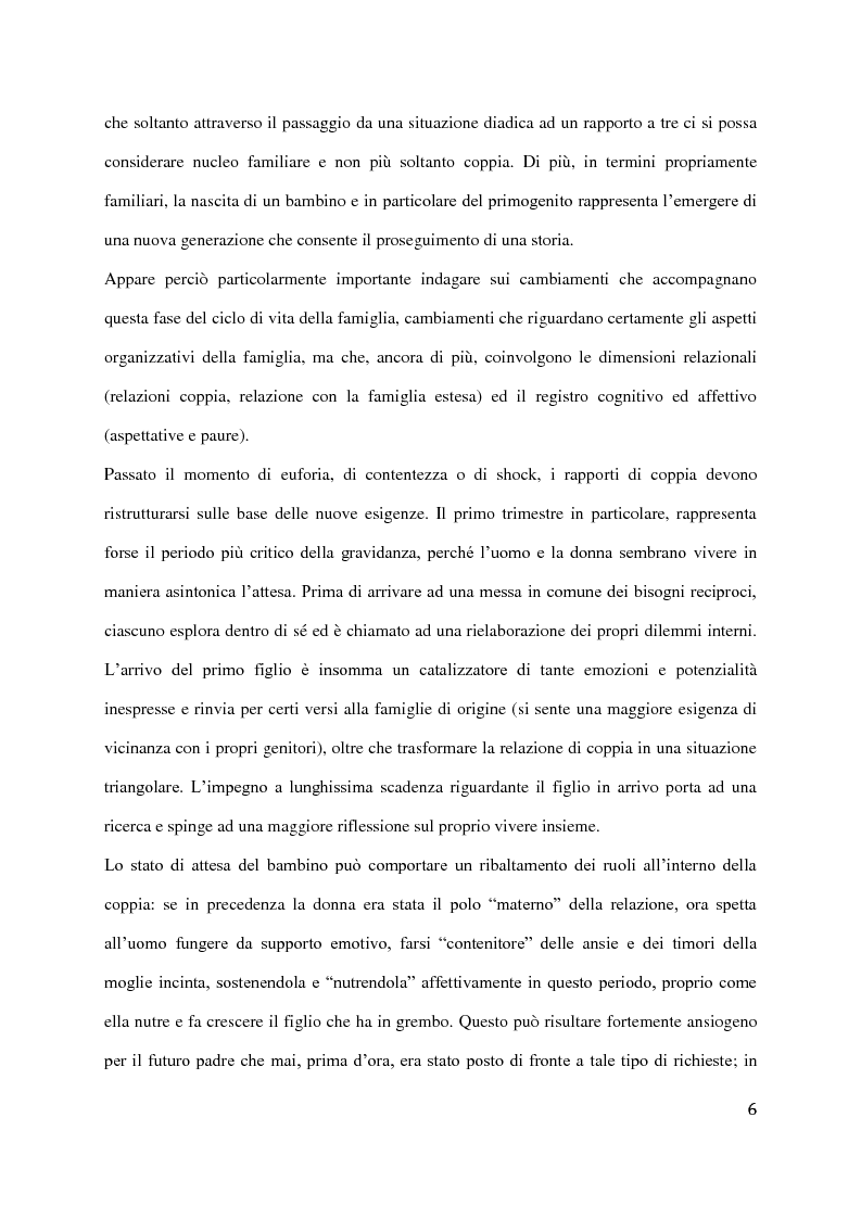 Anteprima della tesi: Transizione della genitorialità e relazione di coppia: possibili traiettorie, Pagina 4