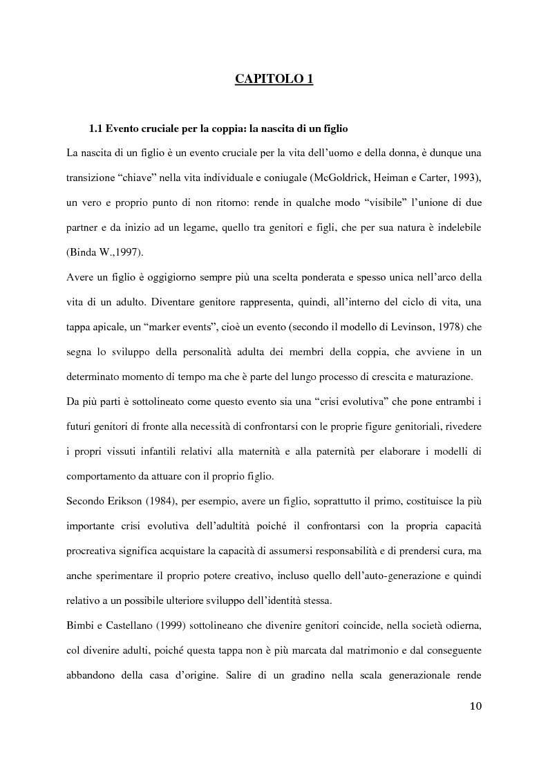 Anteprima della tesi: Transizione della genitorialità e relazione di coppia: possibili traiettorie, Pagina 8