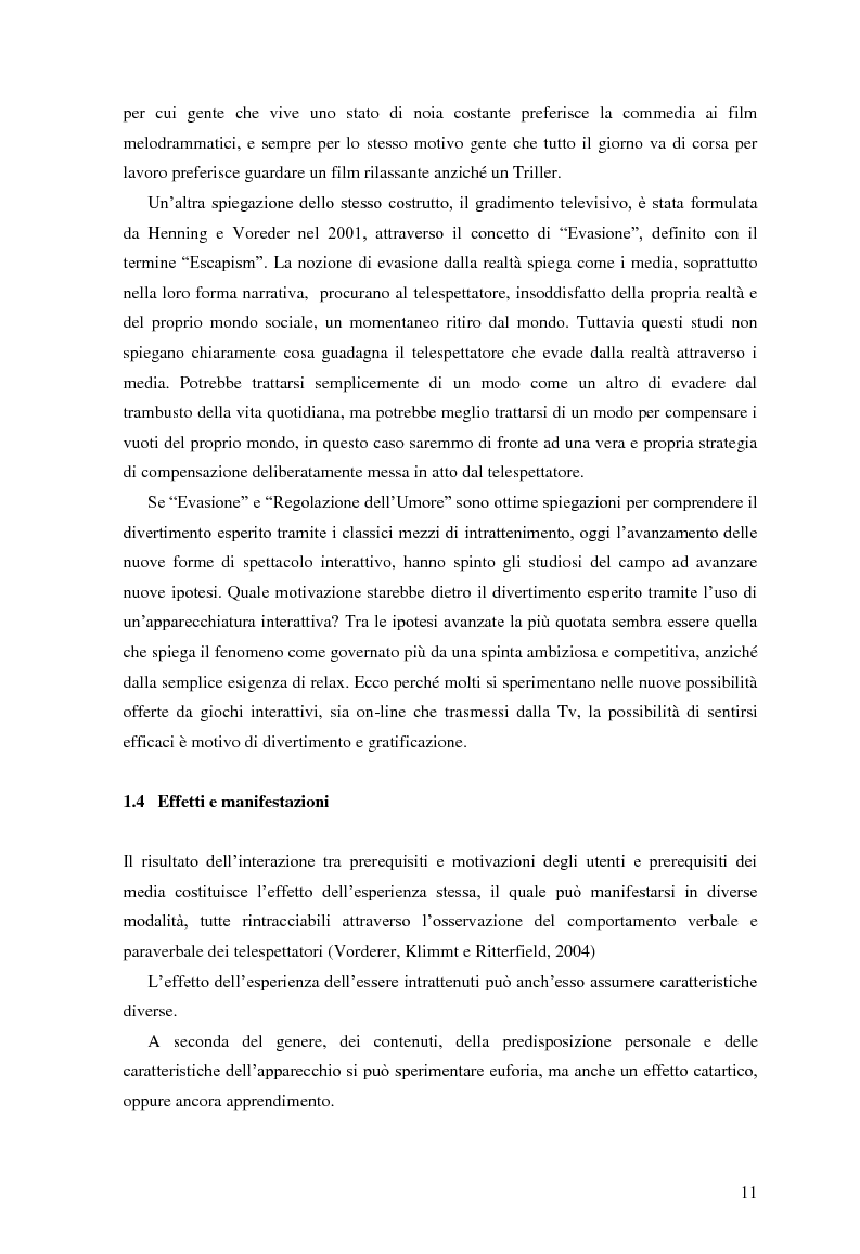 Estratto dalla tesi: Tv e Bambini: percezione, distinzione e gradimento di umani e cartoni animati
