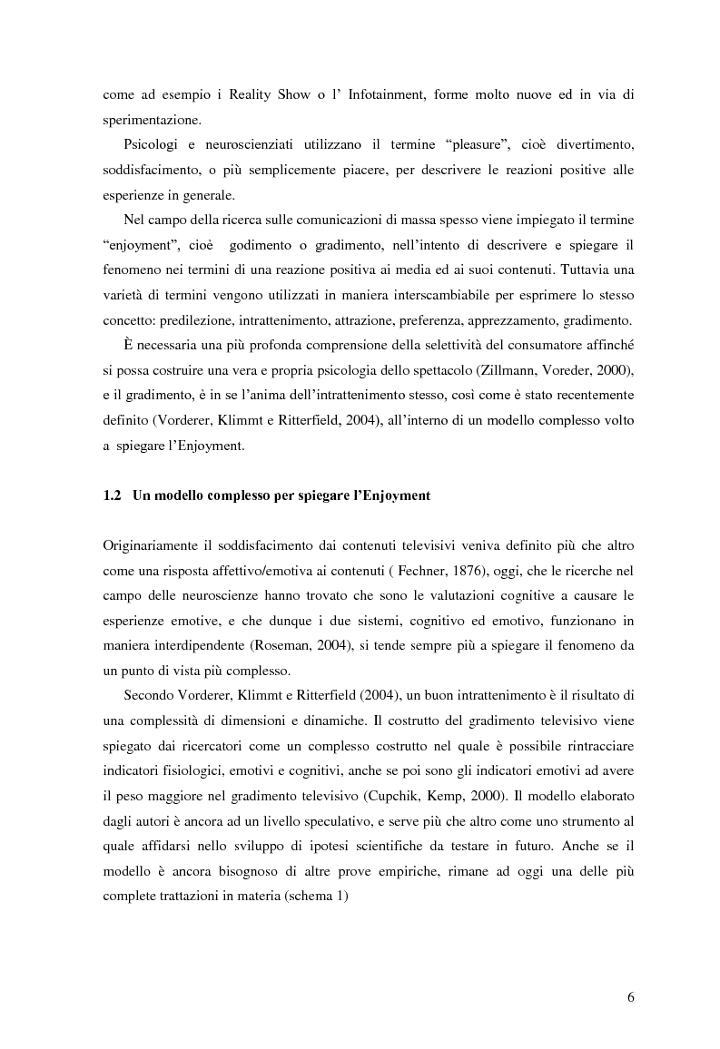 Anteprima della tesi: Tv e Bambini: percezione, distinzione e gradimento di umani e cartoni animati, Pagina 3