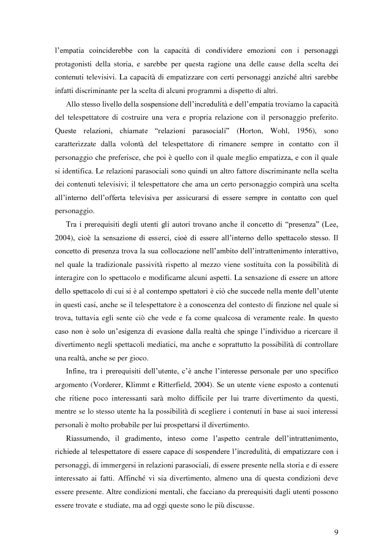 Anteprima della tesi: Tv e Bambini: percezione, distinzione e gradimento di umani e cartoni animati, Pagina 6