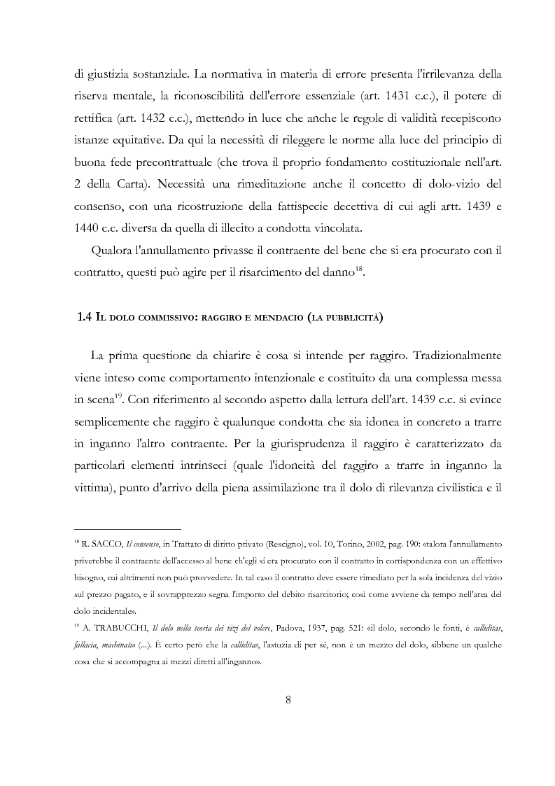 Anteprima della tesi: Il dolo incidente, Pagina 10
