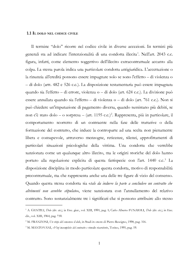 Anteprima della tesi: Il dolo incidente, Pagina 3