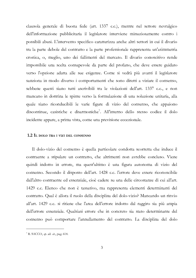 Anteprima della tesi: Il dolo incidente, Pagina 5