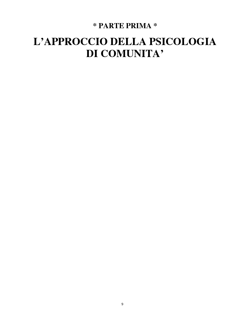 Anteprima della tesi: Il disagio nell'infanzia e nell'adolescenza in un'ottica di Psicologia di Comunità, Pagina 5