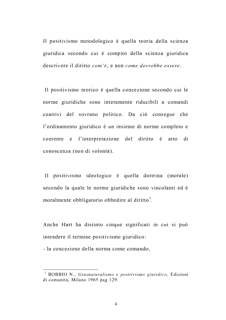 Anteprima della tesi: La scienza giuridica secondo il Positivismo giuridico ed il Neocostituzionalismo, Pagina 5